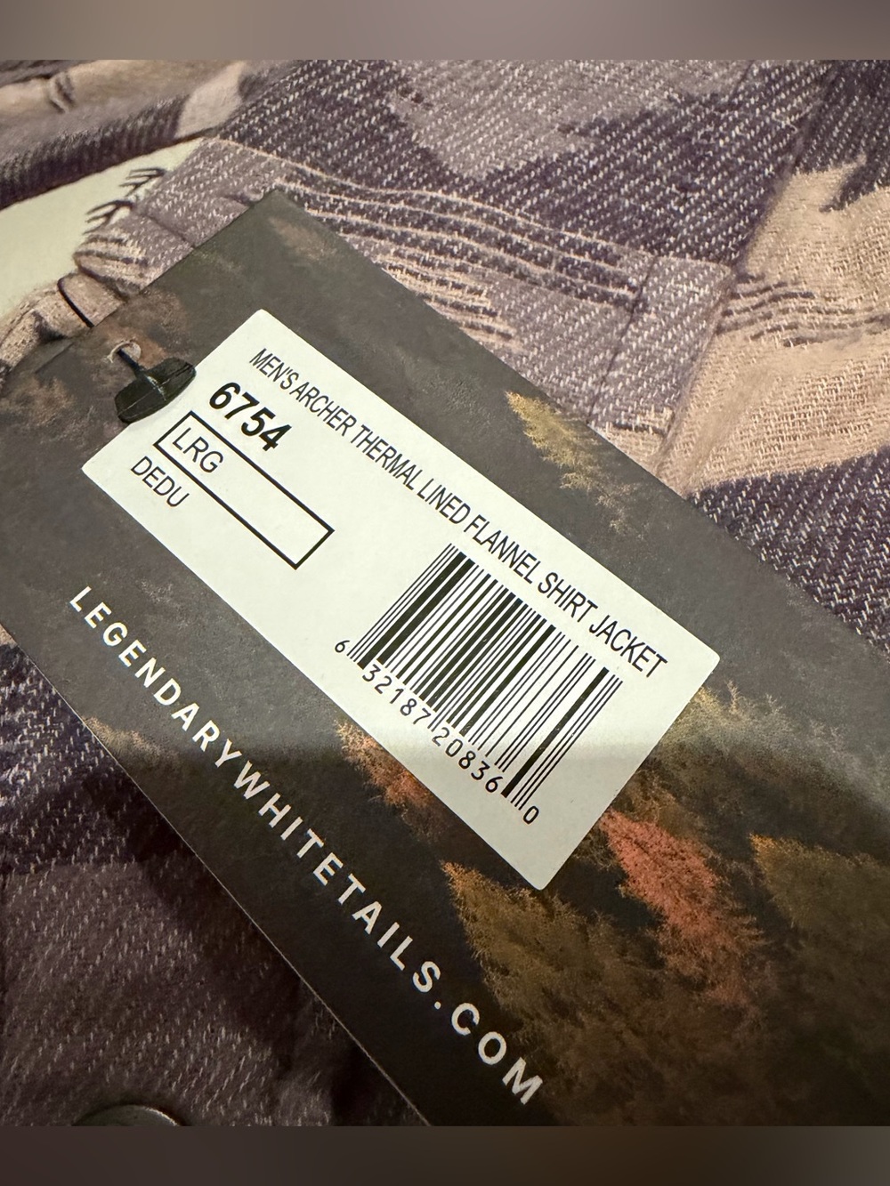 Legendary Whitetails NWT Men's Archer Thermal Lined Flannel Shirt Jacket - Picture 3 of 5